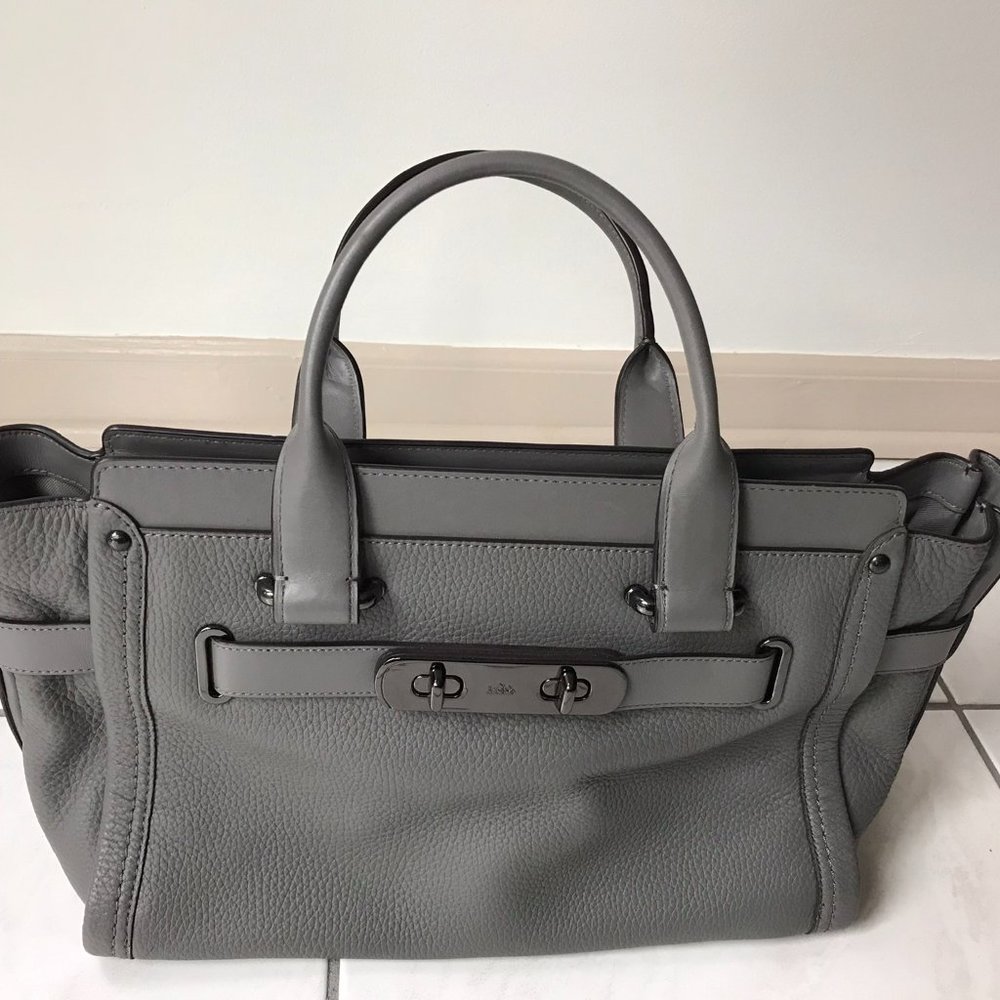Coach Large Grey Handbag